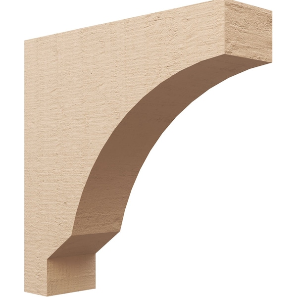 Ekena Millwork 8"W x 32"D x 32"H Thin Moab Rough Cedar Woodgrain TimberThane Corbel, Primed Tan CORUR08X32X32MOARCPR - main